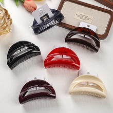 高级感PC抓夹月牙发爪加厚精品卡装发饰发卡后脑勺鲨鱼夹马尾发夹