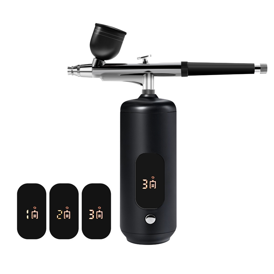 Pantalla de visualización inyector de oxígeno de alta presión nanométrico agua pulverización esencia de pintura introducción pulverización doméstica portátil instrumento de belleza transfronterizo