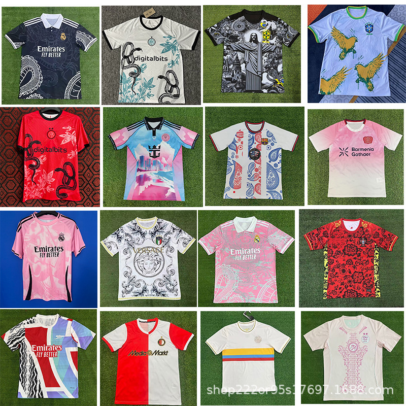 Football Jerseys Italy Barcelona Real Madrid Black Dragon Lazio Brazil France Argentina Brazil Jersey Football Jerseys Italy Barcelona Real Madrid Black Dragon Lazio Brazil France Argentina Brazil Jersey