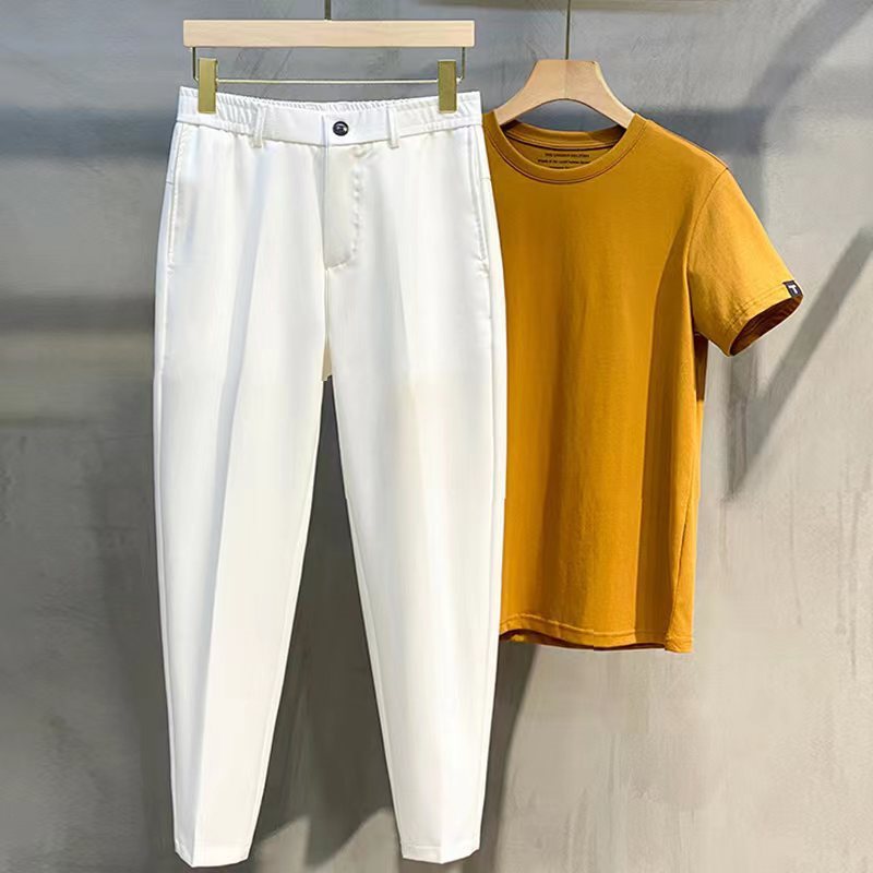 White Cropped Pants