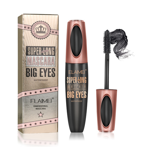 Cross-border best-selling ELAIMEI mascara 4D waterproof thick slim long waterproof non-smudge magic plumping mascara