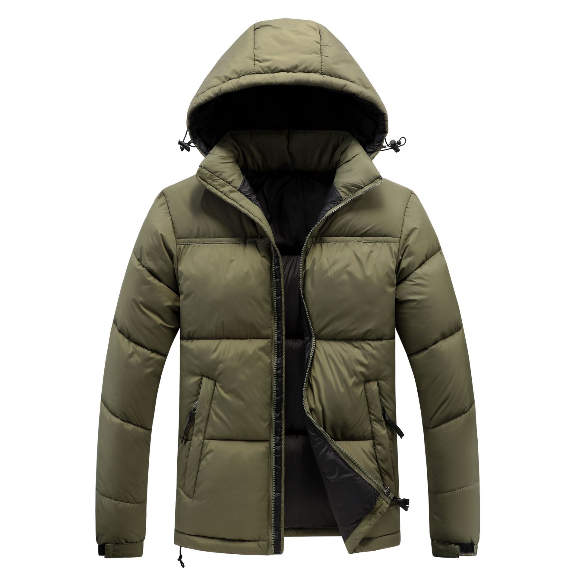 Men's Down Jacket Winter Cotton Coat With Stand Up Collar_voghion.com