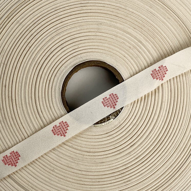メーカー卸売り1.5cm印刷綿リボン小香風カラー純綿服装プリント包装手作りdiyギフトボックス|undefined