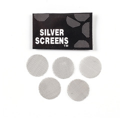 5 pieces/card pack 304 stainless steel water pipe filter sheets, igniting mesh sheets, pipe filter nets, gold and silver mesh sheets