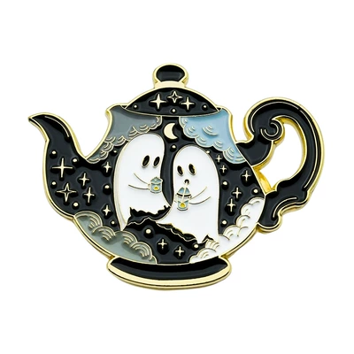 Teapot Brooch Enamel Pin: Yaxa sancaqları