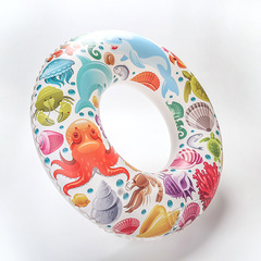 Fruit pattern swim ring, thickened adult unisex children cute orange life ring armband
