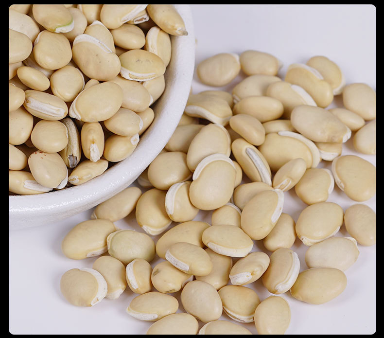 Bai Bian Dou (Dolichos lablab) — Yunnan Dried White Hyacinth Bean, Food-Herb 500g in use