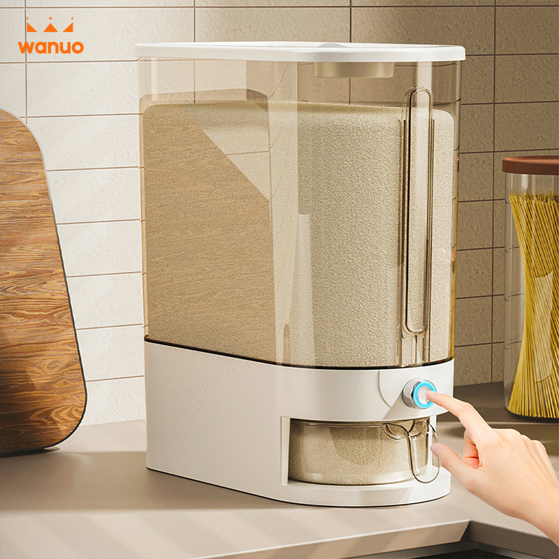 Nuevo cubo de arroz de plástico para el hogar, cubo sellado a prueba de insectos y humedad, tanque de arroz, tanque de almacenamiento de harina, caja de almacenamiento de granos, caja de arroz