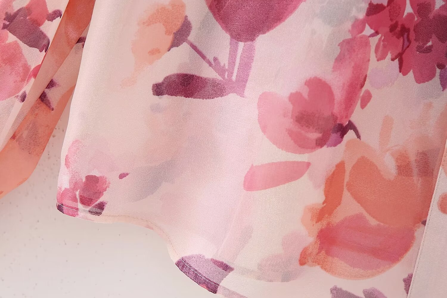ZR Donna Casual Style 2024 Primavera Nuovo Vestito Stampato a Fiori_voghion.com