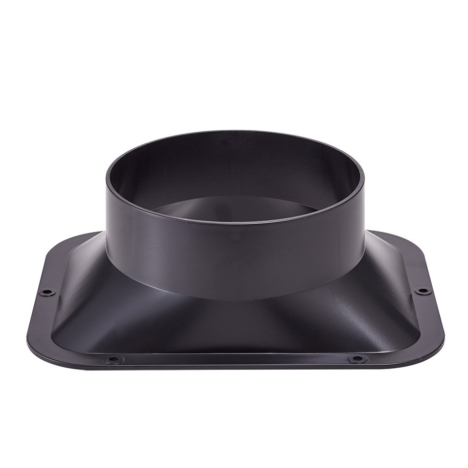 #100矩形法兰新风系统ABS料风口通风管道接头设备出风口风机送风