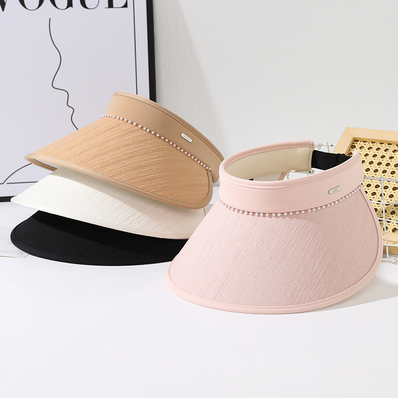 Sombrero de mujer, sombrero de protección solar de techo vacío transpirable de verano de alta gama, nueva moda, sombrero para el sol de ciclismo al aire libre