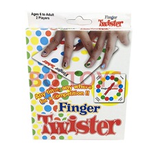跨境赠品英文桌游 杂志礼品玩具 手指扭扭乐English FINGER GAME