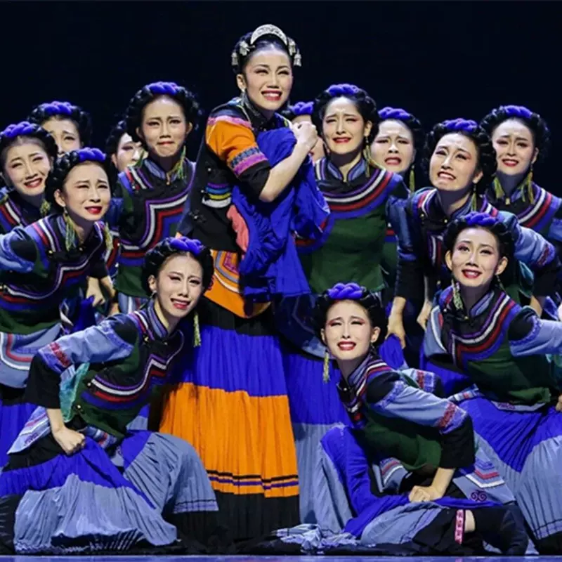 厂家供应来图定制批发第十二届荷花奖《守护》民族风演出服汉服