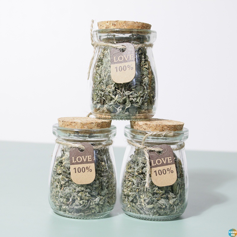 Polvo de menta para gatos, polvo de hierba para gatos, bocadillos para gatos, eliminación de pelo, juguetes para gatos, auto-hipo oral
