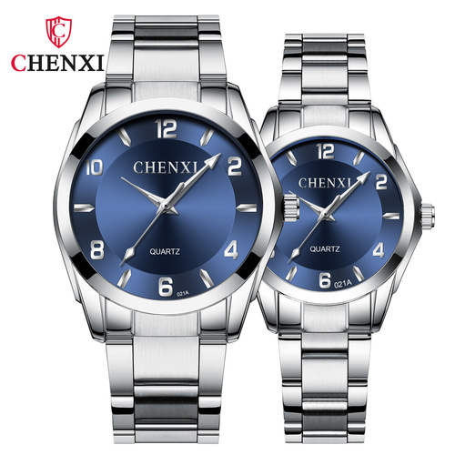 Chenxi CHENXI brand fashion couple watches cross-border Guangzhou manufacturers wholesale steel belt men's and women's quartz watches
