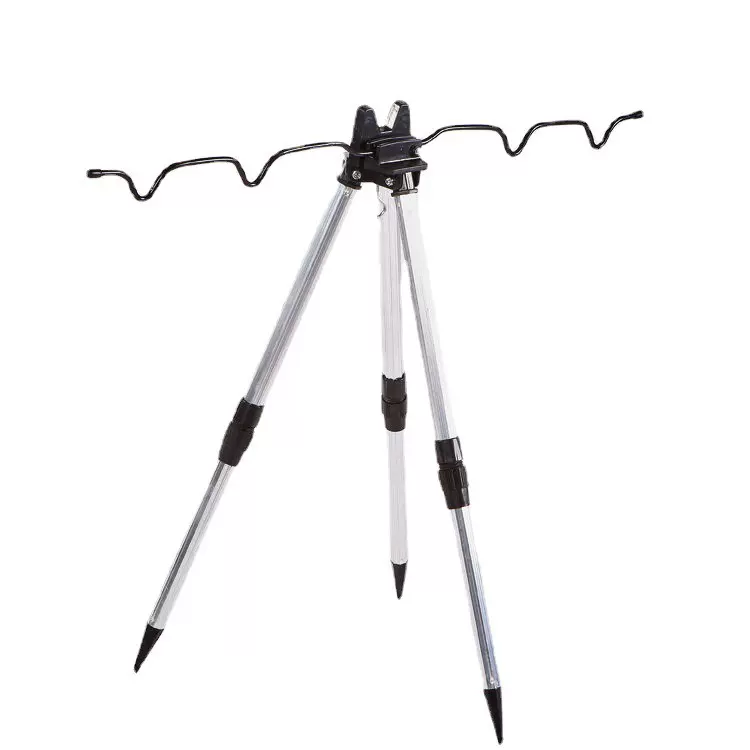 定制海竿支架全地形三角多竿支架户外钓鱼伸缩铝合金加厚炮台支架