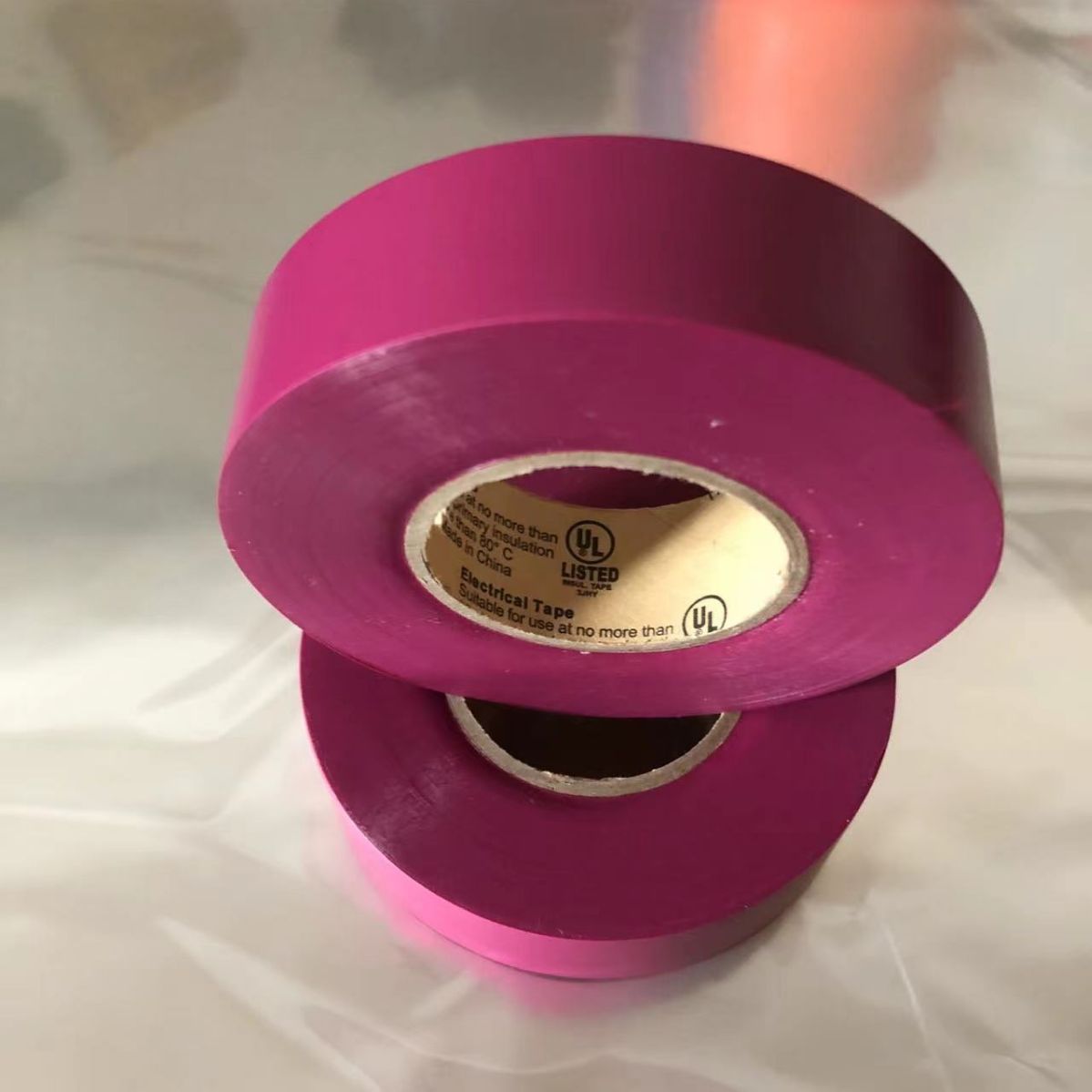 紫色电工胶带UL阻燃绝缘防水高粘耐高温105度汽车线束电胶布厂家