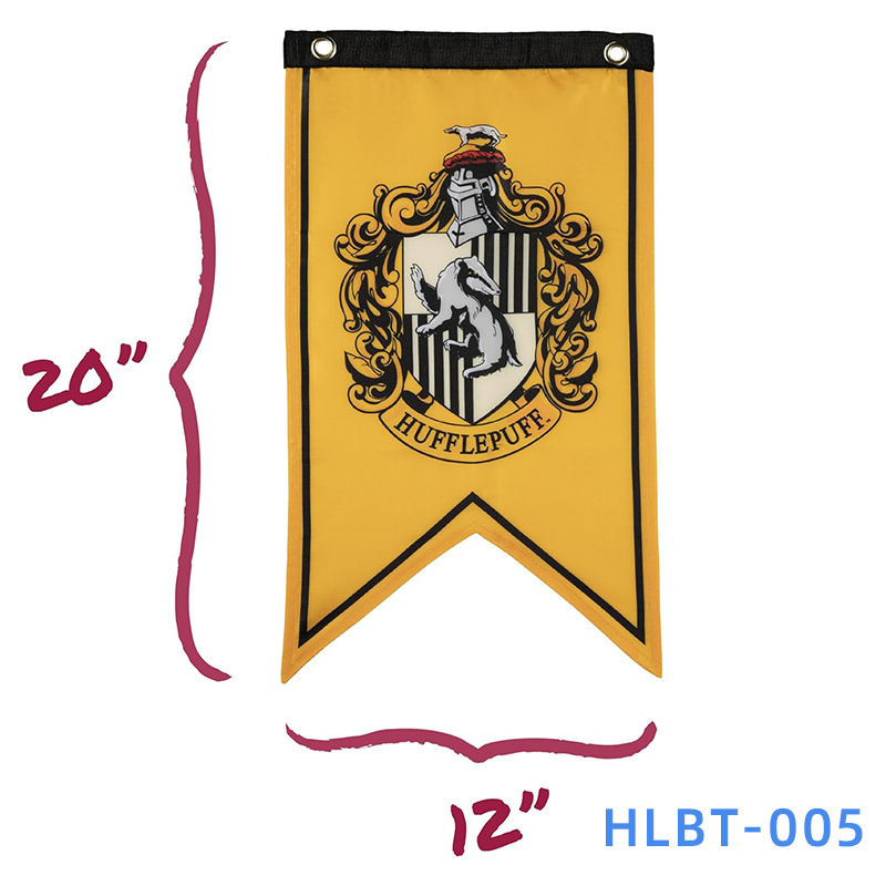 Bandera de cauda de pescado de Harry Potter 30 * 50CM bandera decorativa barra de salón triángulo bandera personalizada