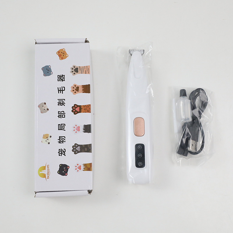 Pipitao perro gato pelo del pie LED impermeable pet afeitadora eléctrica clipper herramienta suministros para mascotas