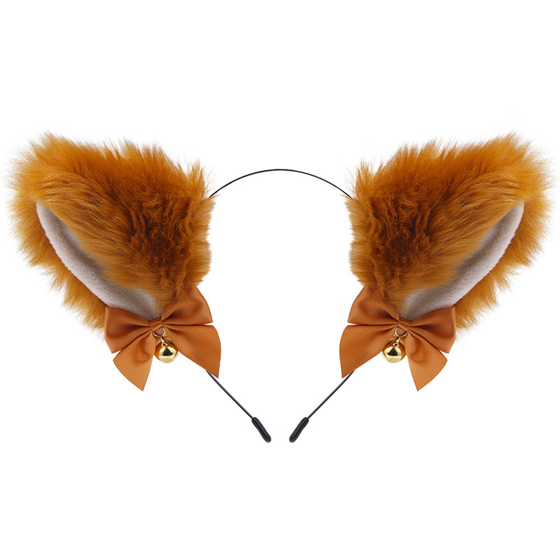 Amazon transfronteriza orejas de gato campana diadema Cos gato Niña Accesorios para el cabello accesorios de Navidad de Halloween tocado Accesorios