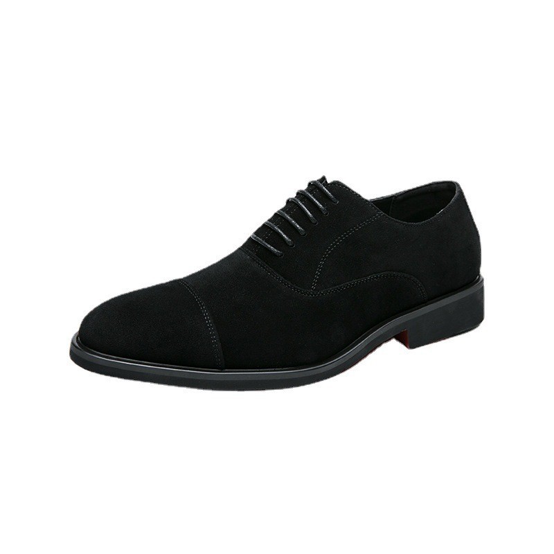 Zapatos de cuero esmerilados de talla grande transfronterizos para hombre 38-46 talla 2023 nuevos zapatos casuales de negocios para hombre zapatos de cuero para hombre de tres juntas