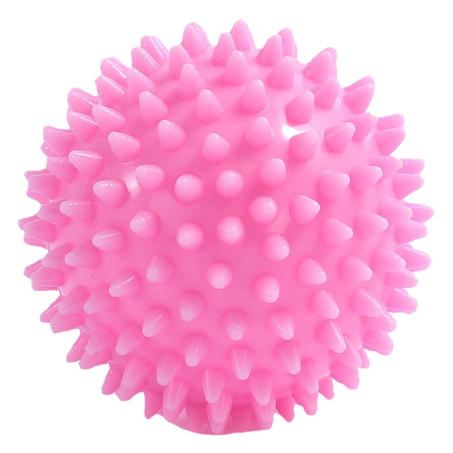Bola de masaje tipo erizo de PVC, bola de maní o fascia, antideslizante, ideal para ejercicios de yoga y fitness