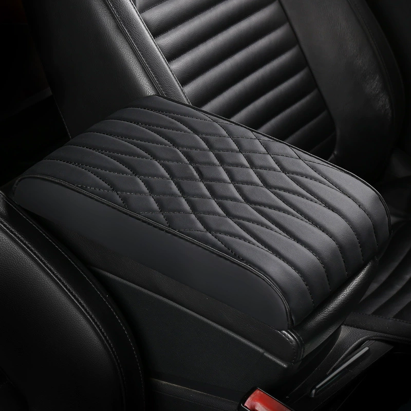 Новый автомобильный подлокотник из кожи Napa с пеной с эффектом памяти, повышающая Подушка с эффектом памяти, универсальный необрастающий автомобильный центральный подлокотник