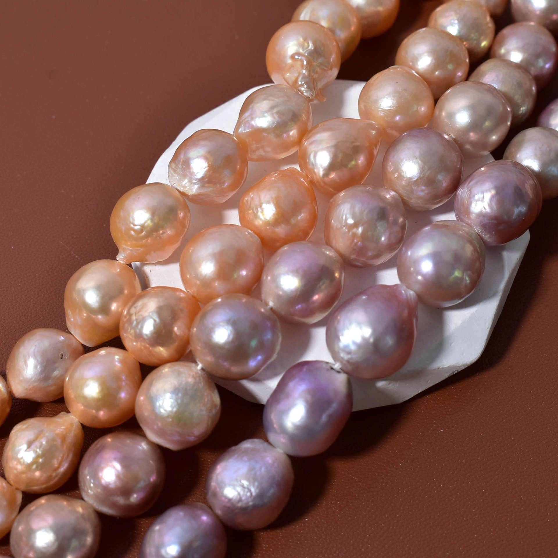 11-13mm皱巴天然淡水珍珠散珠金巴紫巴异形DIY半成品项链手链材料