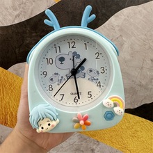 儿童创意闹钟学生专用强力叫醒神器2024新款男孩女孩起床桌面时钟