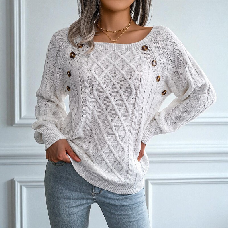 2025 New Autumn and Winter Knitwears Women's Pullover Knitwears Long-Sleeved Twist Bottoming Shirts European and American Export Cross-Border Women's Clothing
