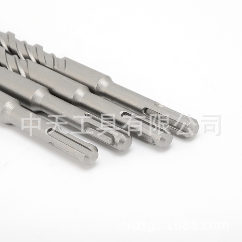Tianzhongtian Cross Electric Hammer Drill Bit Square Shank Round Shank Impact Drill Bit Through Wall Reinforcement Expansion Screw Hole Cross Drill Bit