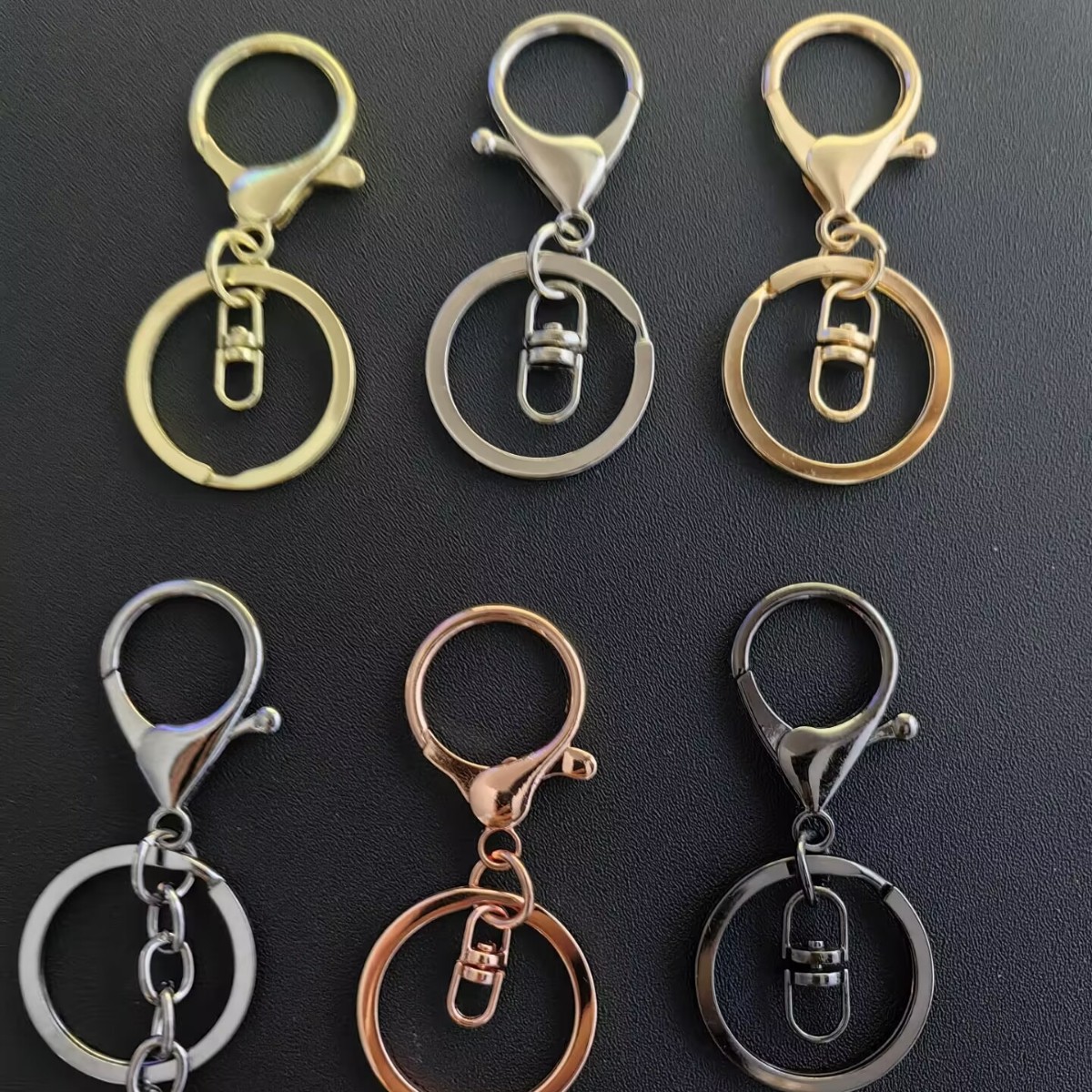 工厂现货锌合金龙虾钥匙扣三件套箱包服饰高品质钥匙链挂件批发