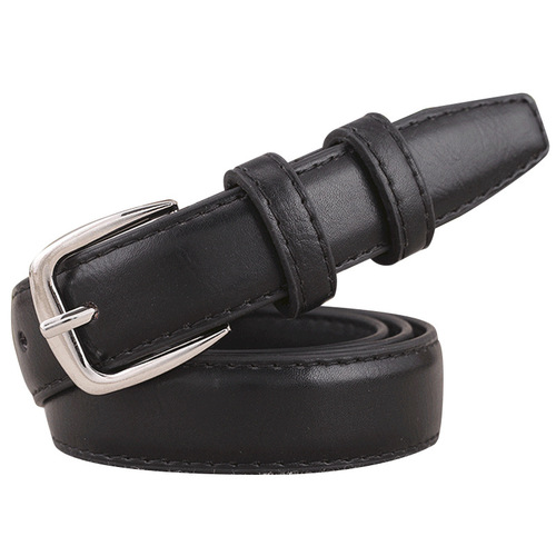 Belt women's casual versatile simple thin belt Korean style retro pin buckle dress pants belt student belt for women