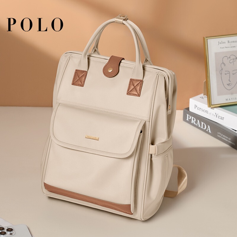 Polo Backpack Women's Casual Travel Backpack 14inch Computer Bag Large Capacity Student School Bag Polo Backpack Women's Casual Travel Backpack 14inch Computer Bag Large Capacity Student School Bag