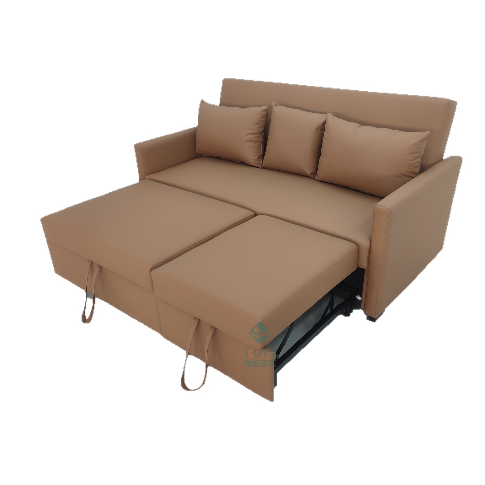 Sofá cama plegable de tres segundos, sofá cama de seda de seda de alta tecnología, sala de estar, apartamento plegable