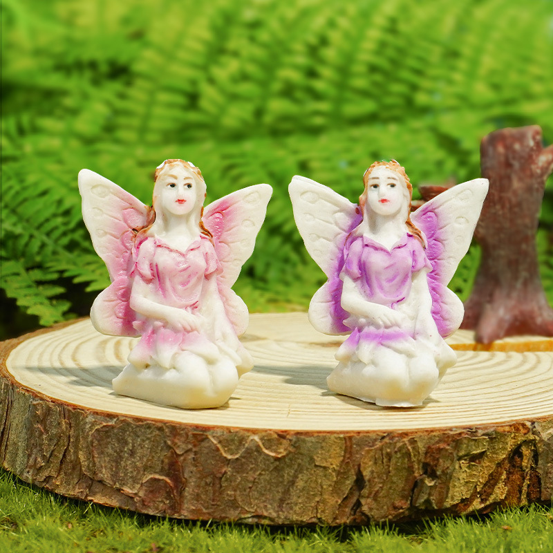 Decoración de hadas de flores pequeñas Decoración de micro paisaje Decoración de acuario Juego de arena de corazón Juego de mesa de arena Artesanía de resina