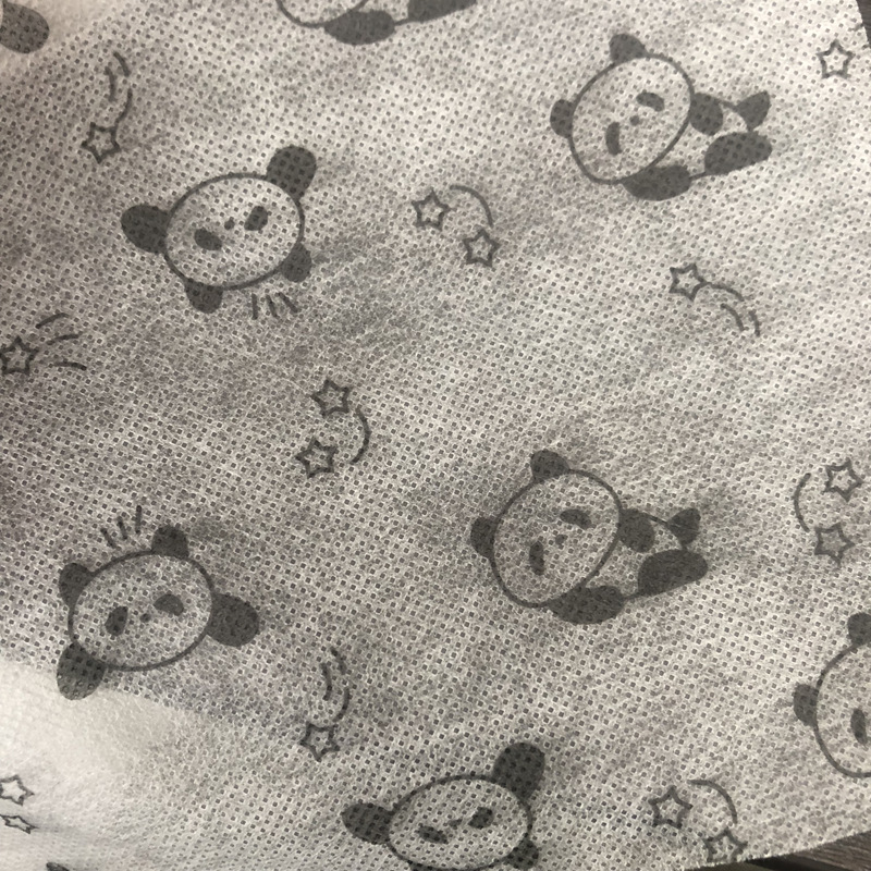 优质冷板印花无纺布 客户可以制作其他图案印花纺粘无纺布