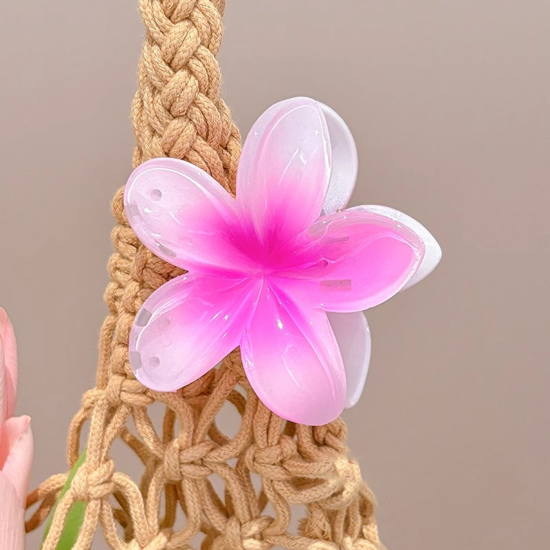 Clip de agarre de flor de plumón de perla, horquilla de flor de alta calidad femenina, horquilla, horquilla, horquilla, horquilla, horquilla, gran clip de tiburón, tocado