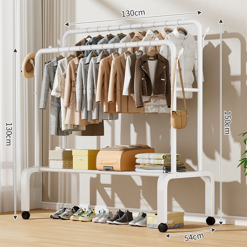 Percha de ropa móvil con ruedas tipo piso percha de ropa de dormitorio sala de estar doméstica red percha de ropa de lujo ligera percha de ropa al por mayor