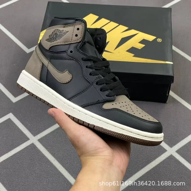 Putian Shoes Pure Original Aj1 Basketball Shoes High-Top High-Quality First-Layer Cowhide Men's Shoes Women's Shoes Sports Casual Shoes