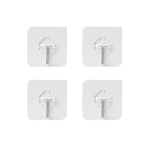Sticky hooks, strong adhesive hooks, no need to punch holes, no traces, load-bearing adhesive transparent kitchen wall hooks, strong wall stickers
