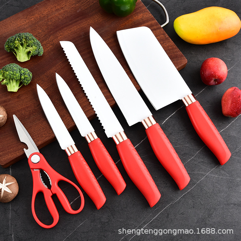 Juego de cuchillos de cocina Cuchillo de cocina Cuchillo de chef Cuchillo de pan Cuchillo de fruta