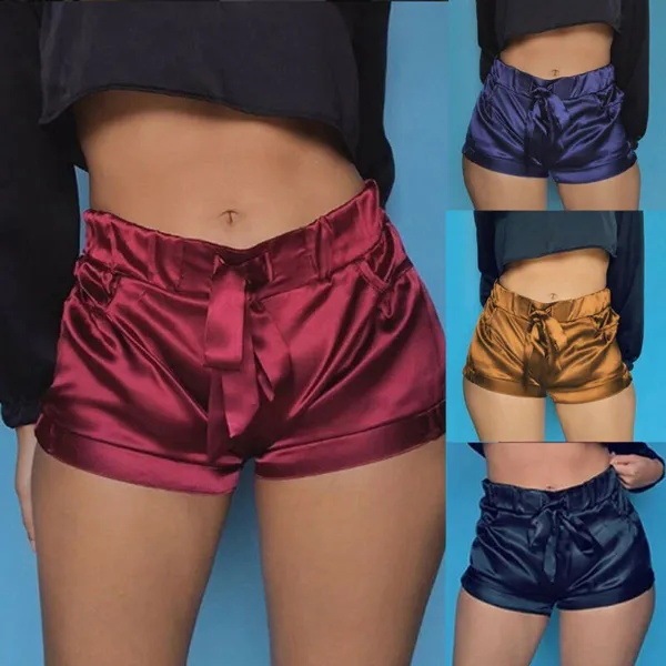 2024 European and American cross-border Amazon new women's high waist lace-up tight flannel shorts fitness jogging pants 2024 European and American cross-border Amazon new women's high waist lace-up tight flannel shorts fitness jogging pants
