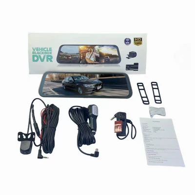 Driving recorder — Four-lens sentry mode full-screen - no-card-10inch-touch-control-three-lenses-front-interior-rear-wifi
