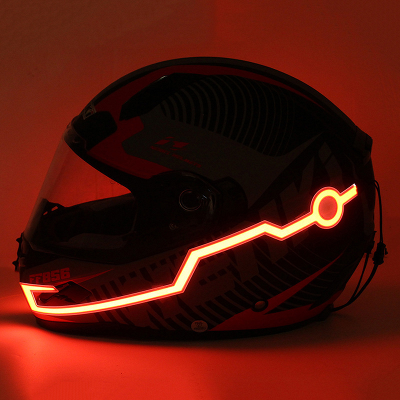 El Helmet Light Motorcycle Luminous Helmet Light Luminous Strip El Charging Helmet Luminous Strip Manufacturer El Helmet Strip