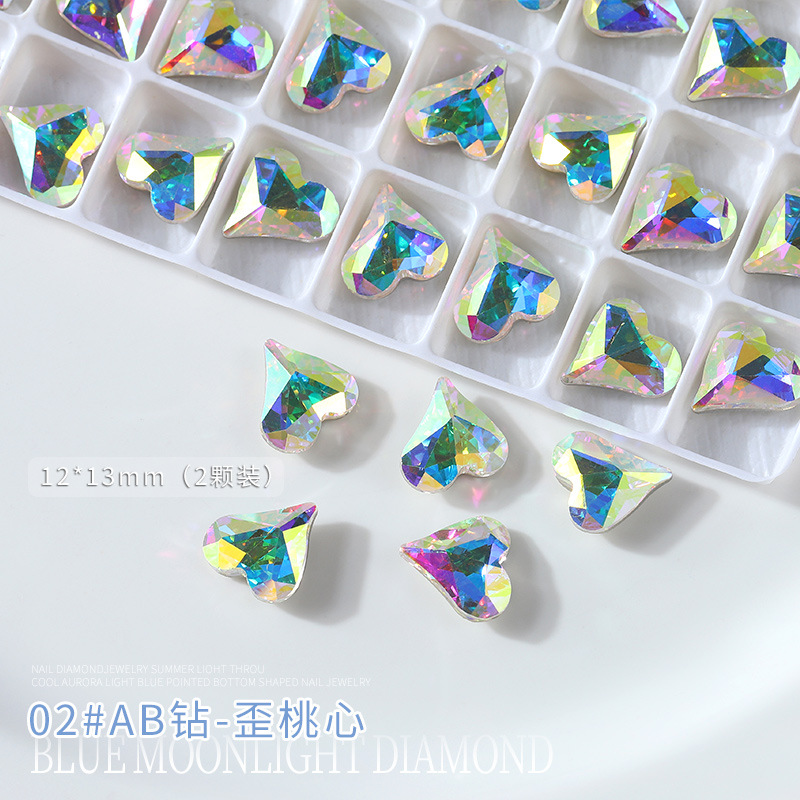 Fondo puntiagudo azul transparente Diamond-02