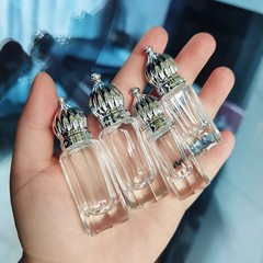 現物3ml 6ml透明ボール瓶香水ビーズ瓶高級精油瓶ボール分注瓶厚い底ガラス瓶