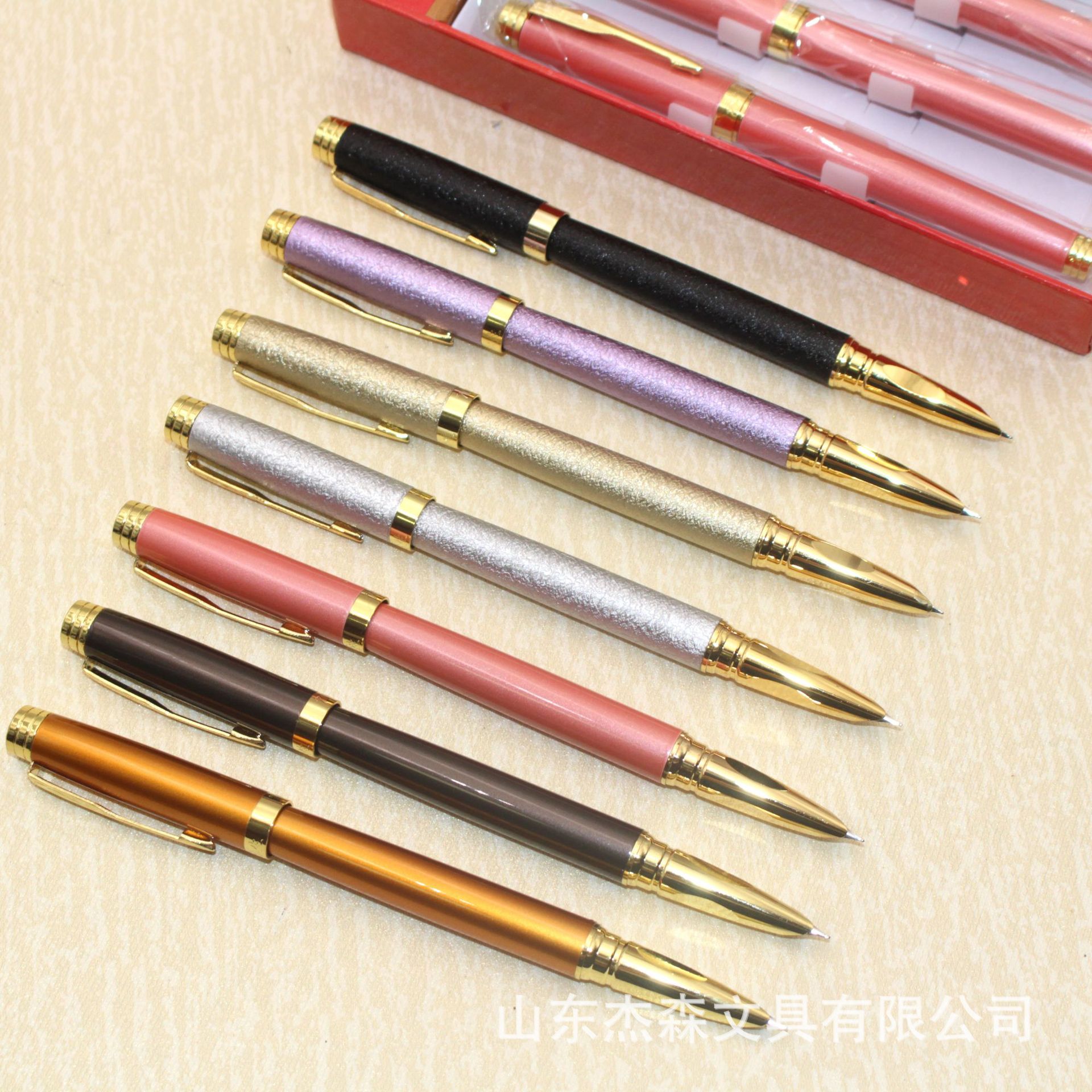永生7092彩色金属杆钢笔 商务办公2.6口径正姿小尖练字笔抽墨水笔