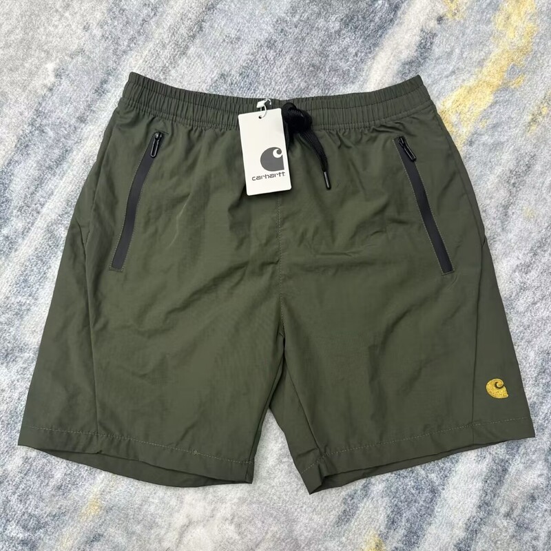 Cross-Border Am Men's Summer Quick-Dry Carhartt Casual Shorts Outdoor Sports Drawstring Loose Straight Five-Point Pants