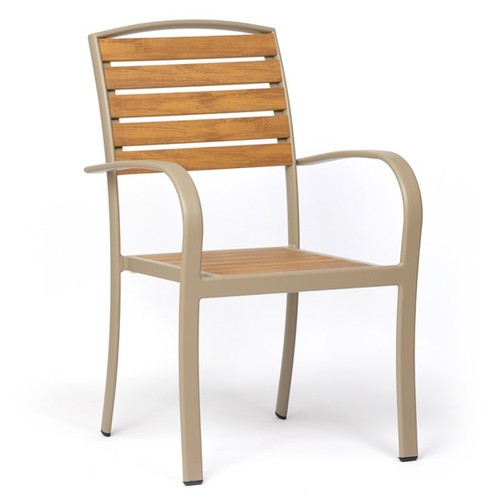 Outdoor tables and chairs, courtyard leisure tables and chairs, retractable tables, terrace garden, wood-plastic tables, waterproof and sunshade, outdoor terrace tables and chairs